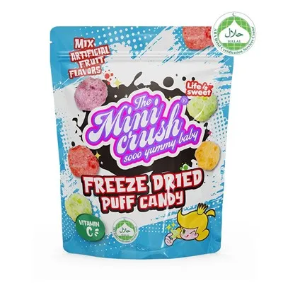 Külmutage kuivatatud krõmpsuvad puffid